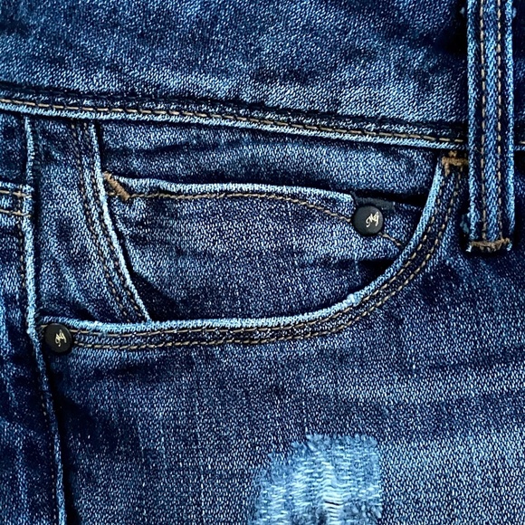Mavi Gold Emma Slim Boyfriend Jeans Mid Rise Dark Wash Size 27 - Picture 7 of 12